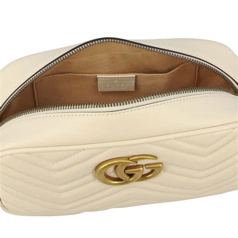 gucci bag white|Gucci white crossbody bag.